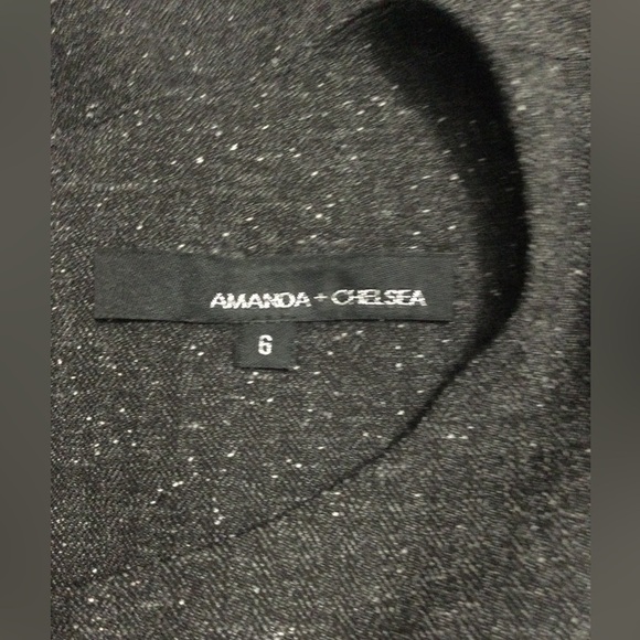 Amanda & Chelsea Heather Dark Gray Sort Sleeve Dress Size 6 - Picture 6 of 8